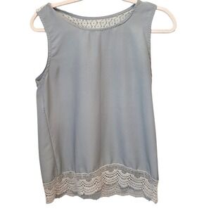 Royal‎ Standard Collection Tank Top Sleeveless Crochet Trim Blouse